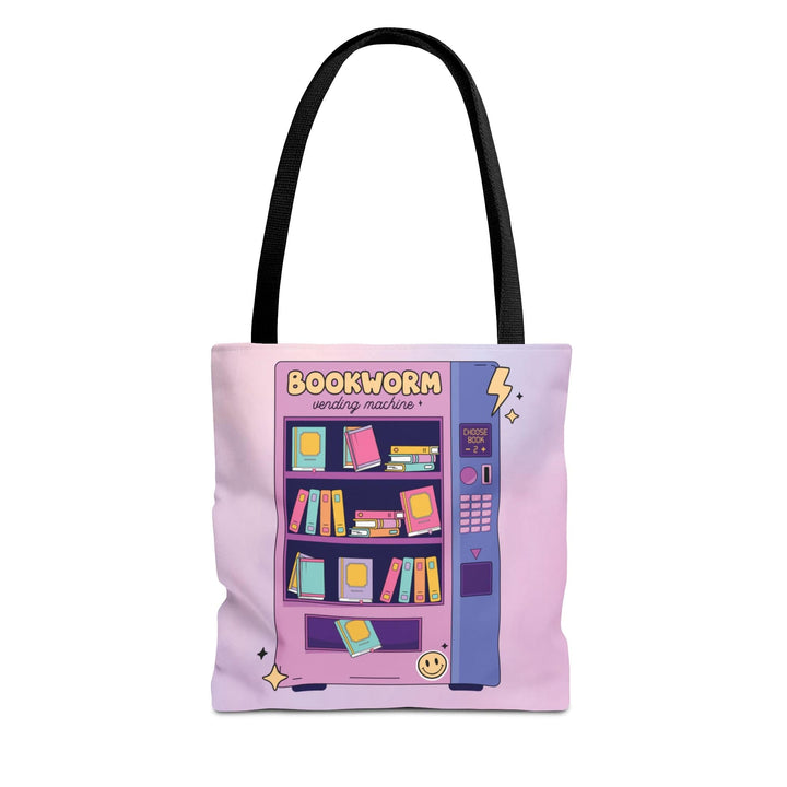 Slow Burn Publishing Bags 13" × 13'' / Black Bookworm Vending Machine - Tote Bag