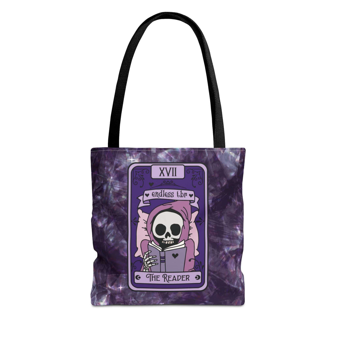 Slow Burn Publishing Bags 13" × 13'' / Black The Reader Reaper - Tote Bag