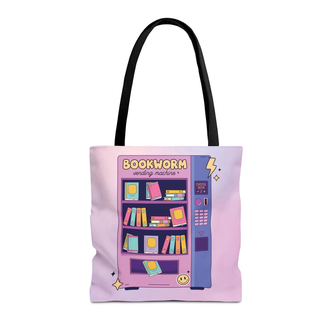 Slow Burn Publishing Bags 16" × 16'' / Black Bookworm Vending Machine - Tote Bag