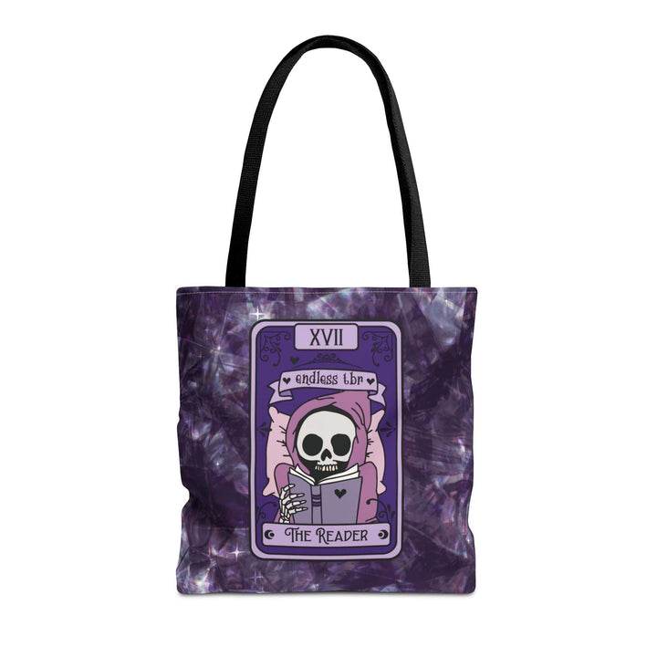 Slow Burn Publishing Bags 16" × 16'' / Black The Reader Reaper - Tote Bag