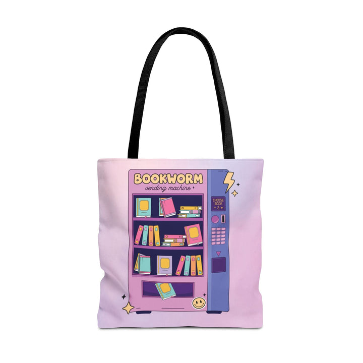 Slow Burn Publishing Bags 18" × 18'' / Black Bookworm Vending Machine - Tote Bag