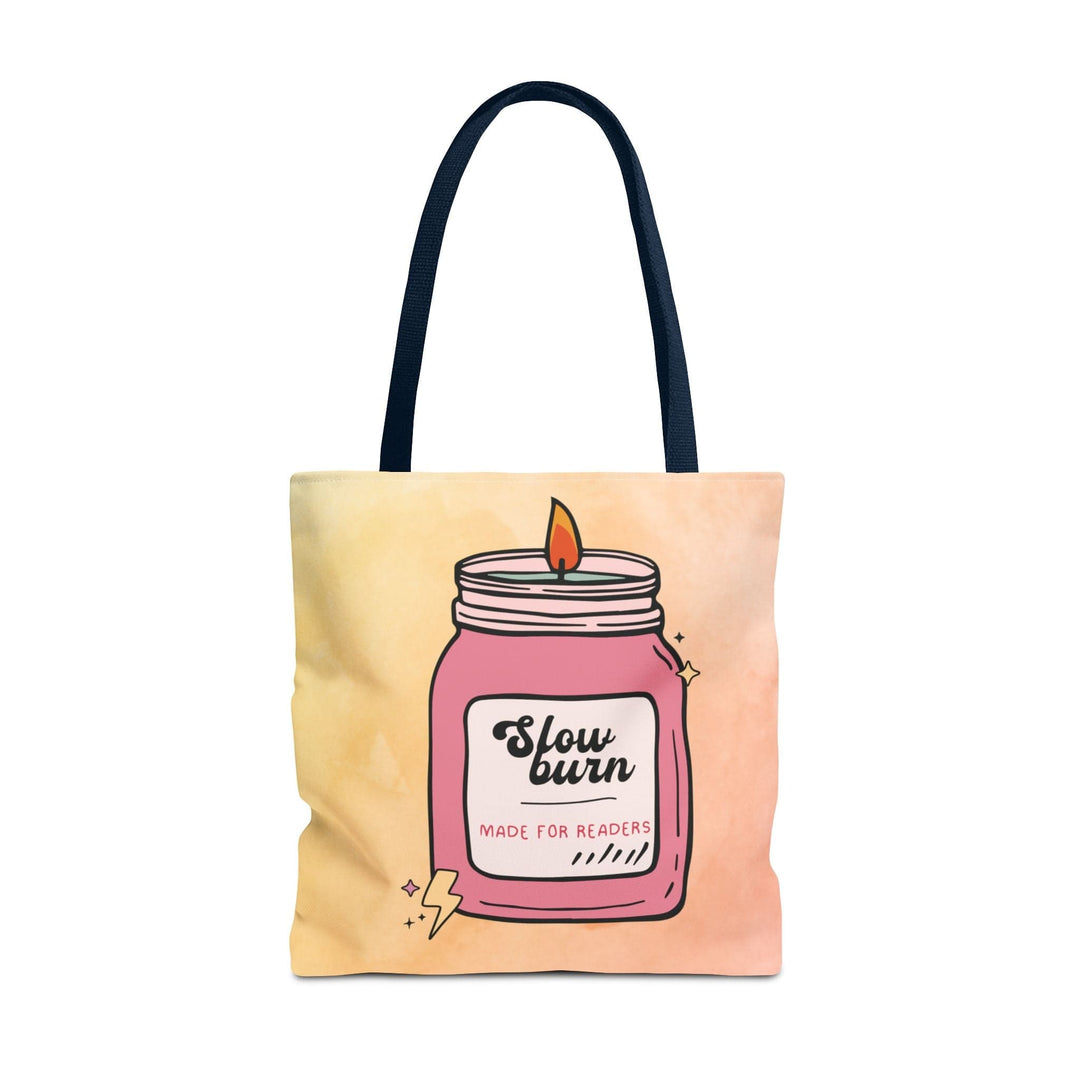 Slow Burn Publishing Bags 18" × 18'' / Navy Slow Burn Design - Tote Bag