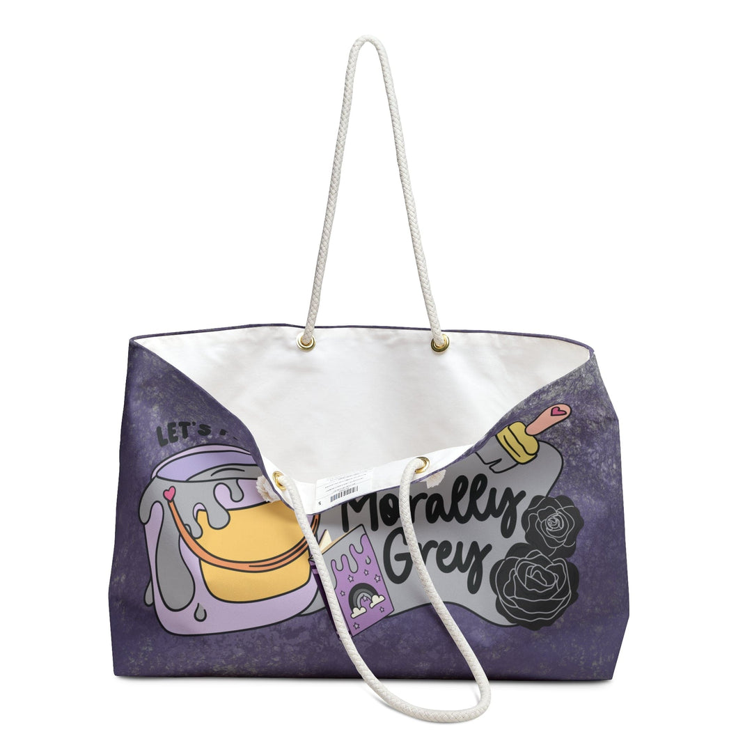 Slow Burn Publishing Bags 24" × 13" Let's Paint the Town Morally Grey - Weekender Bag