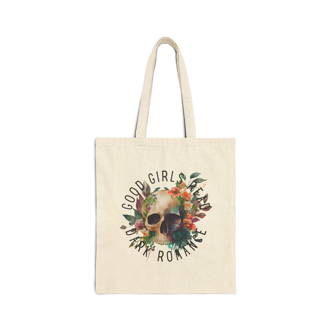 Slow Burn Publishing Bags Natural / 15" x 16" Good Girls Read Dark Romance - Cotton Canvas Tote Bag