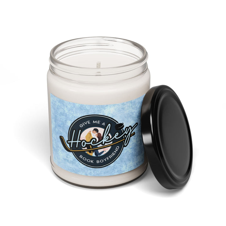 Slow Burn Publishing Home Decor Atlantis Whisper / 9oz Give me a Hockey Book Boyfriend Scented Soy Candle, 9oz