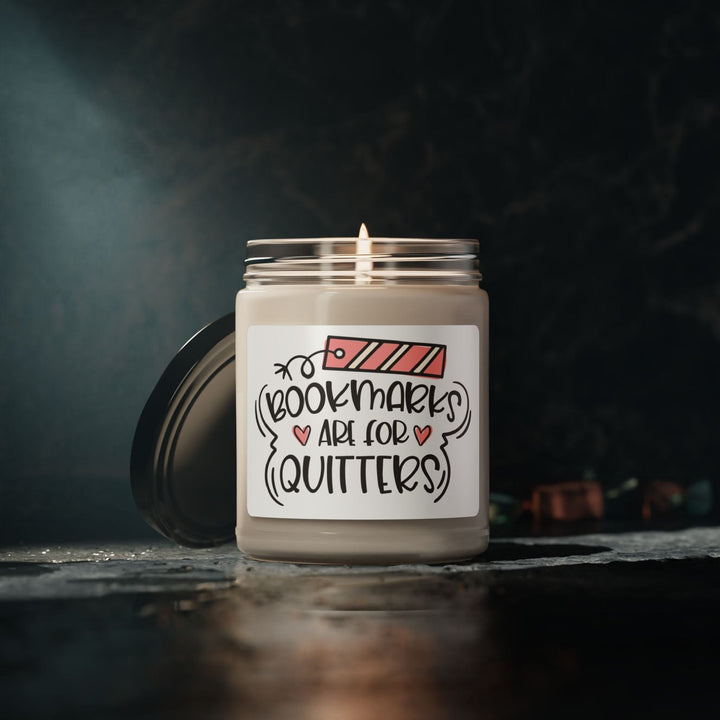 Slow Burn Publishing Home Decor Bookmarks are for Quitters Scented Soy Candle, 9oz