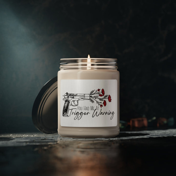 Slow Burn Publishing Home Decor Cinnamon Vanilla / 9oz You Had Me At Trigger Warning - Romance Book Inspired Scented Soy Candle, 9oz