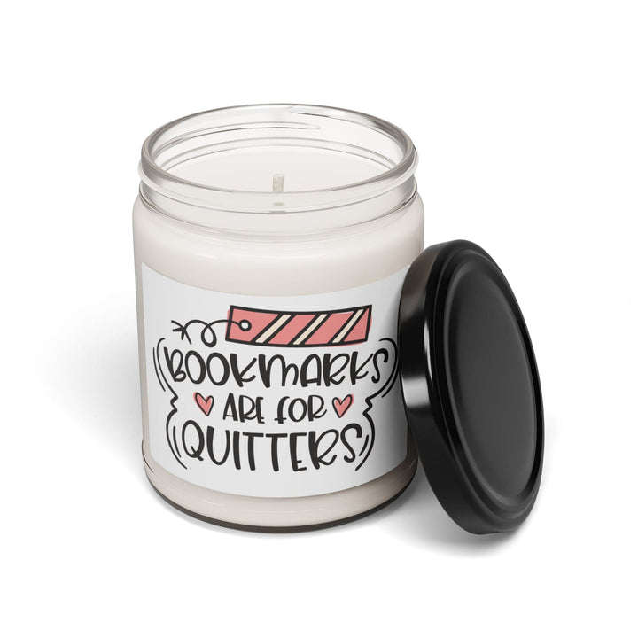 Slow Burn Publishing Home Decor Coconut Cream + Cardamom / 9oz Bookmarks are for Quitters Scented Soy Candle, 9oz