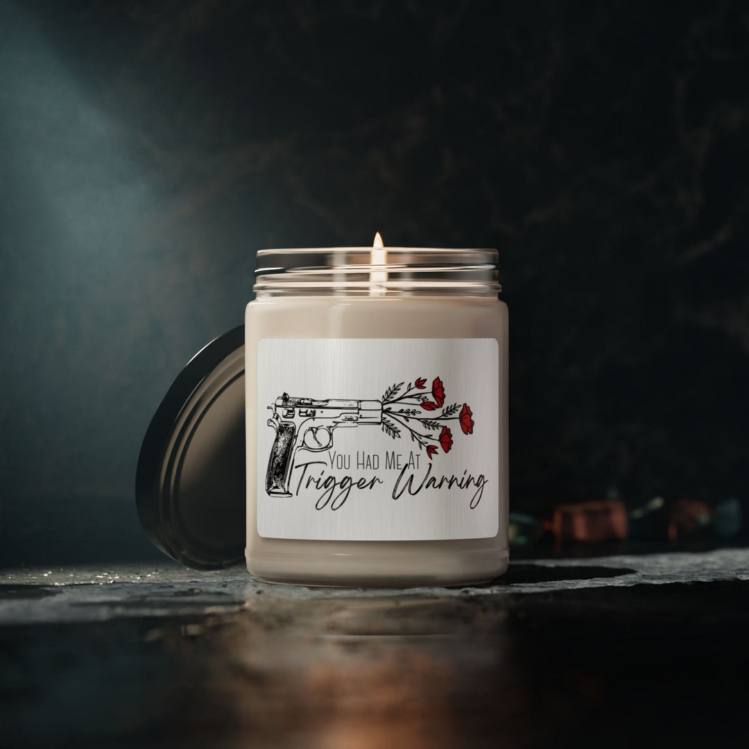 Slow Burn Publishing Home Decor Coconut Cream + Cardamom / 9oz You Had Me At Trigger Warning - Romance Book Inspired Scented Soy Candle, 9oz