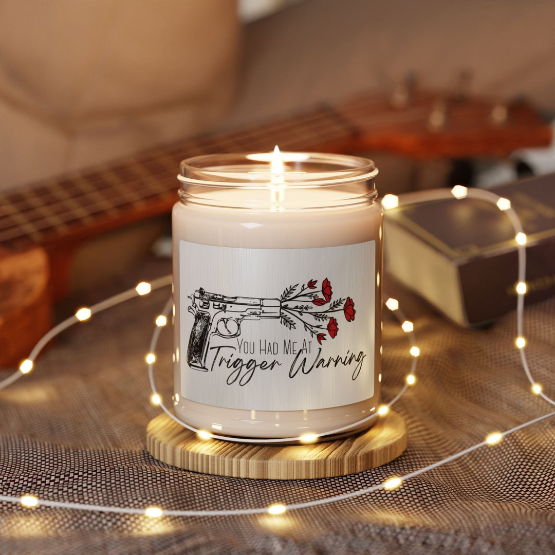 Slow Burn Publishing Home Decor You Had Me At Trigger Warning - Romance Book Inspired Scented Soy Candle, 9oz