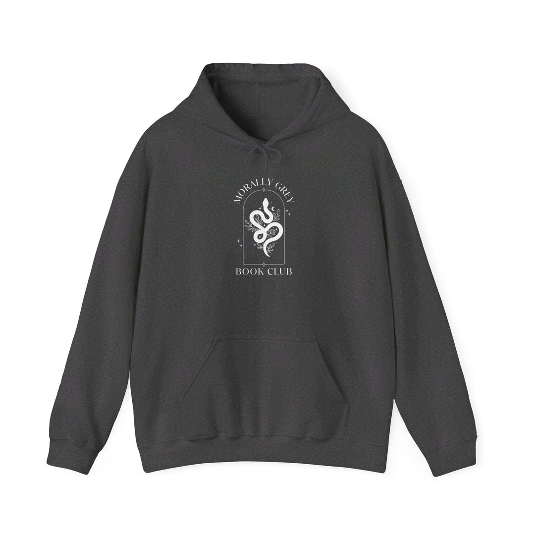 Printify Hoodie Dark Heather / S Morally Grey Book Club - Unisex Heavy Blend™ Hooded Sweatshirt