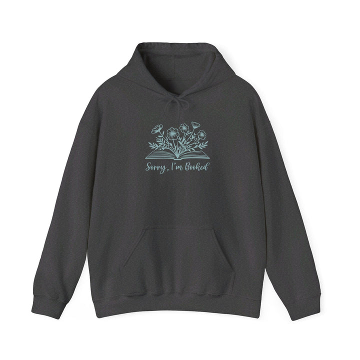 Slow Burn Publishing Hoodie Dark Heather / S Sorry I'm Booked - Unisex Heavy Blend™ Hooded Sweatshirt