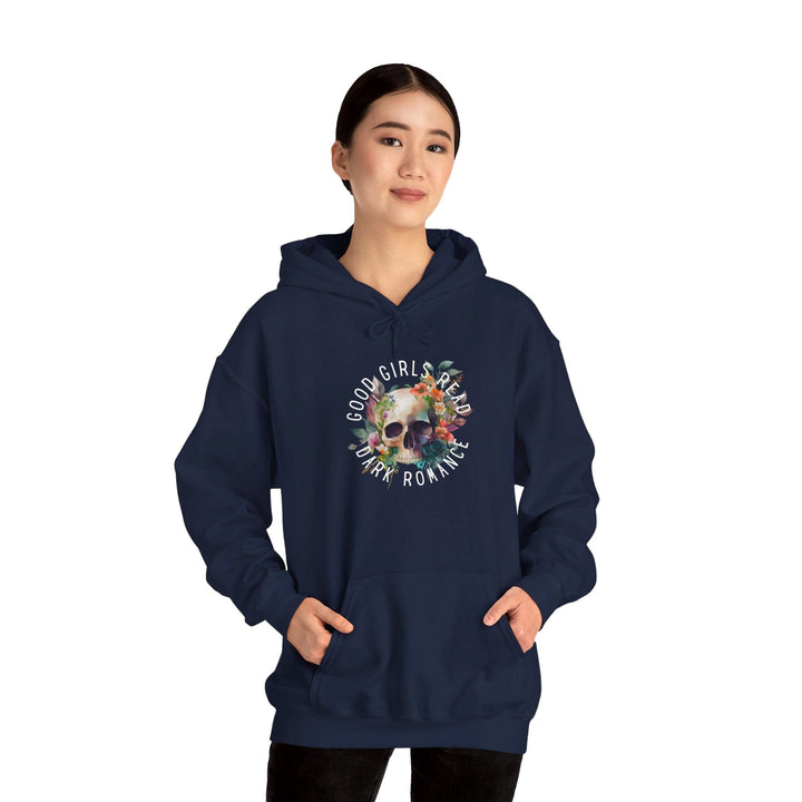 Slow Burn Publishing Hoodie Good Girls Read Dark Romance - Unisex Heavy Blend™ Hooded Sweatshirt