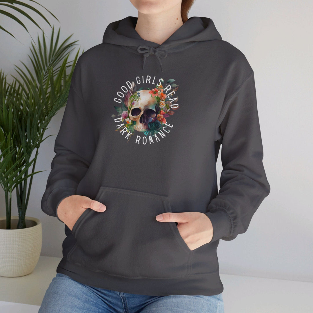 Slow Burn Publishing Hoodie Good Girls Read Dark Romance - Unisex Heavy Blend™ Hooded Sweatshirt