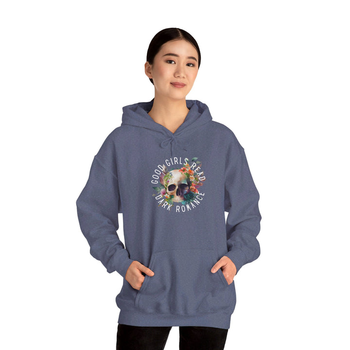 Slow Burn Publishing Hoodie Good Girls Read Dark Romance - Unisex Heavy Blend™ Hooded Sweatshirt