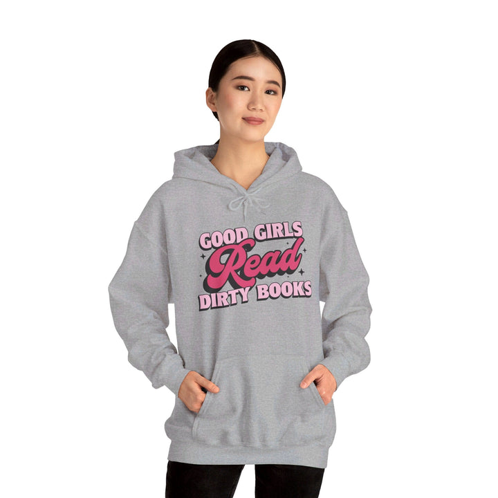 Slow Burn Publishing Hoodie Good Girls Read Dirty Books - Unisex Heavy Blend™ Hooded Sweatshirt