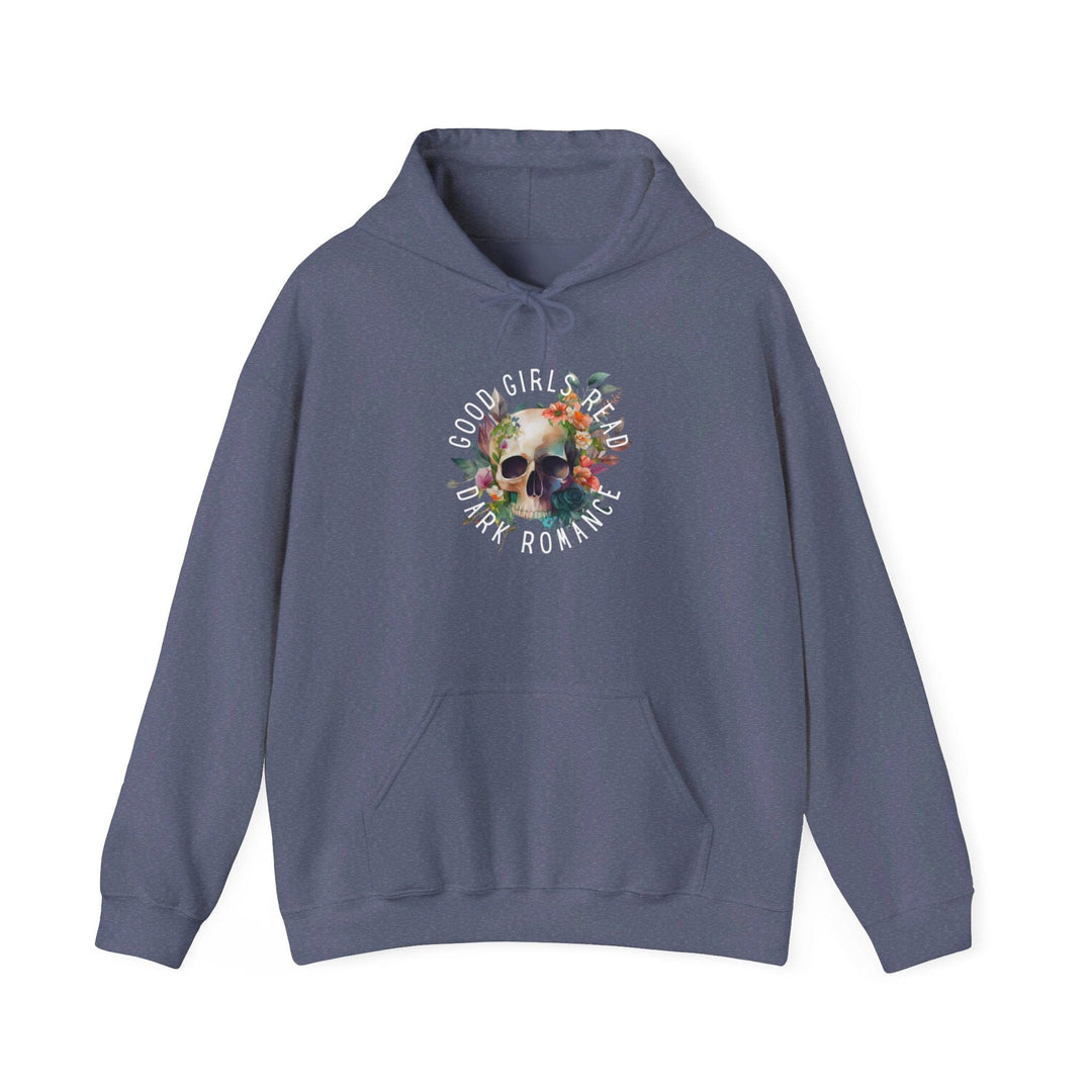 Slow Burn Publishing Hoodie Heather Navy / S Good Girls Read Dark Romance - Unisex Heavy Blend™ Hooded Sweatshirt