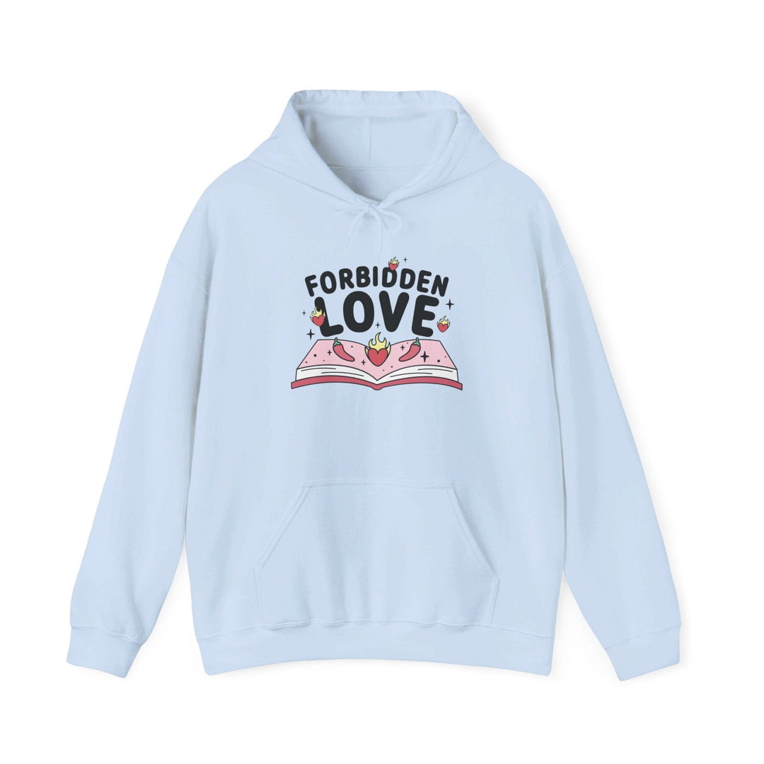 Slow Burn Publishing Hoodie Light Blue / S Forbidden Love - Unisex Heavy Blend™ Hooded Sweatshirt