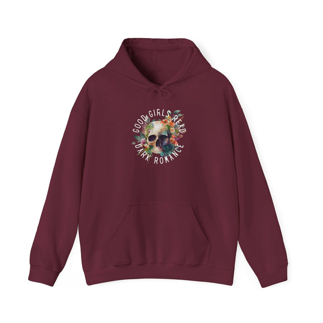 Slow Burn Publishing Hoodie Maroon / S Good Girls Read Dark Romance - Unisex Heavy Blend™ Hooded Sweatshirt