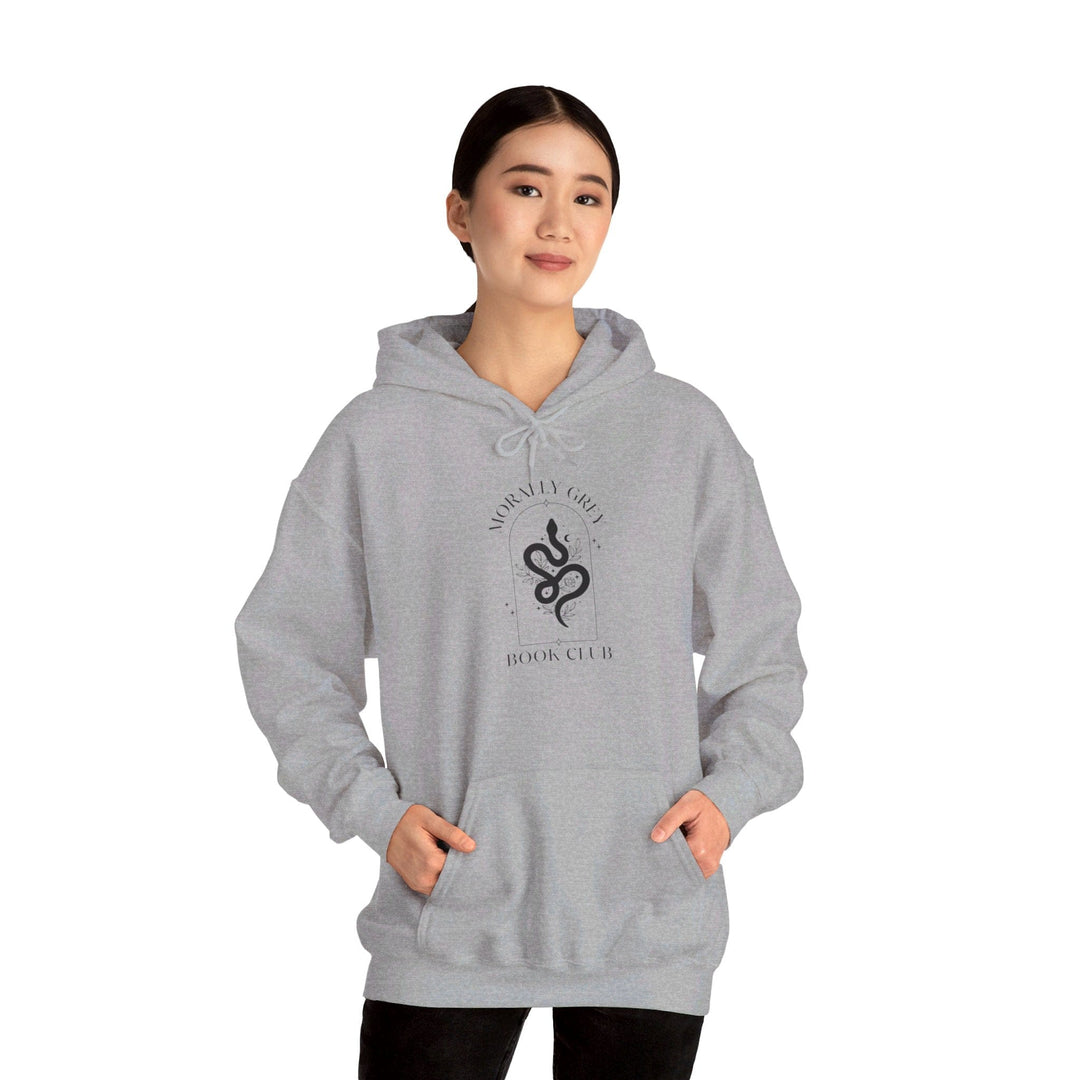 Printify Hoodie Morally Grey Book Club - Unisex Heavy Blend™ Hooded Sweatshirt