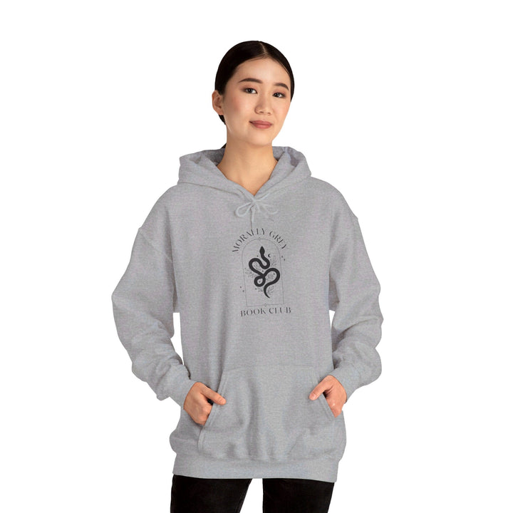 Printify Hoodie Morally Grey Book Club - Unisex Heavy Blend™ Hooded Sweatshirt