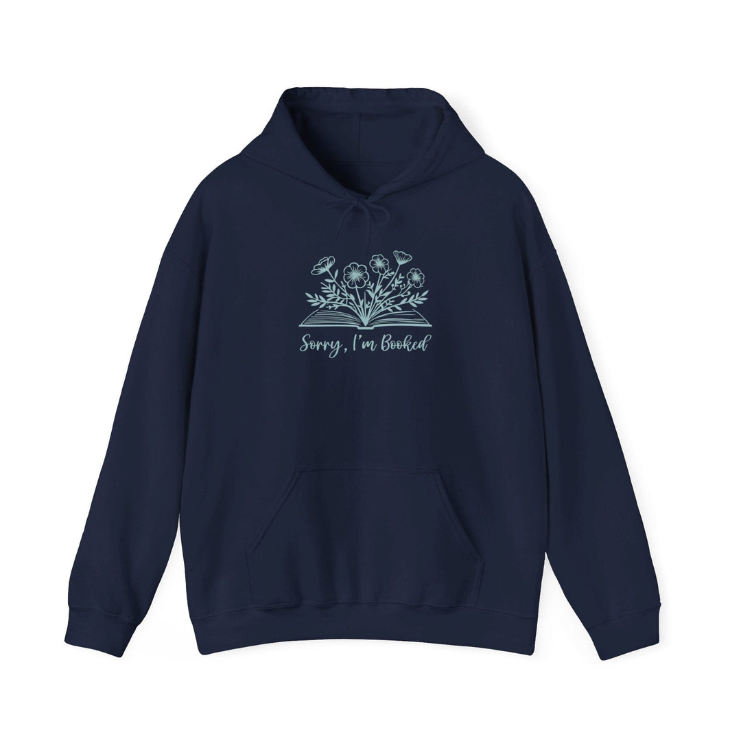 Slow Burn Publishing Hoodie Navy / S Sorry I'm Booked - Unisex Heavy Blend™ Hooded Sweatshirt