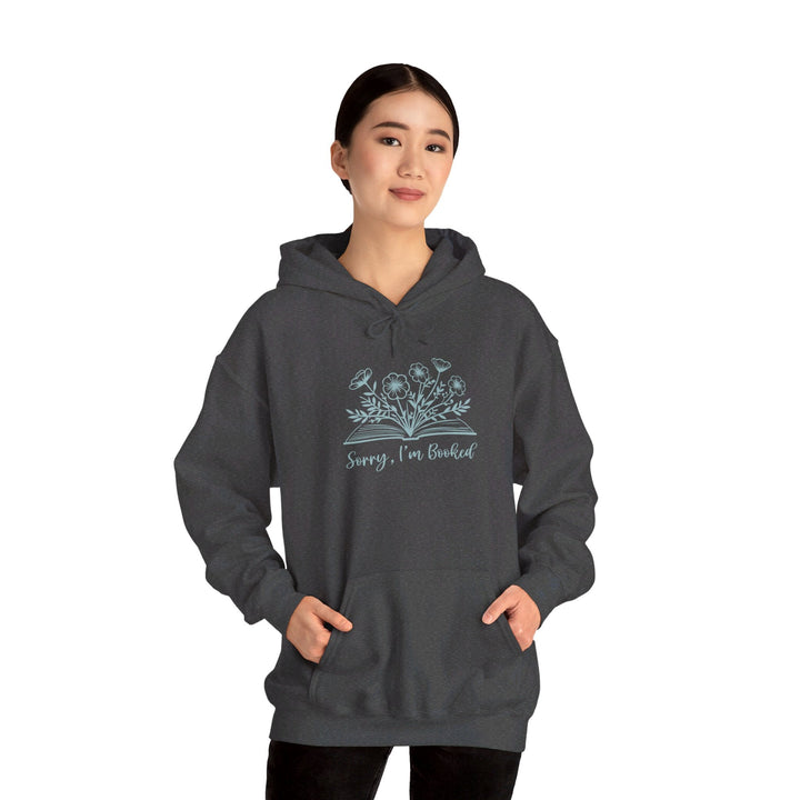 Slow Burn Publishing Hoodie Sorry I'm Booked - Unisex Heavy Blend™ Hooded Sweatshirt