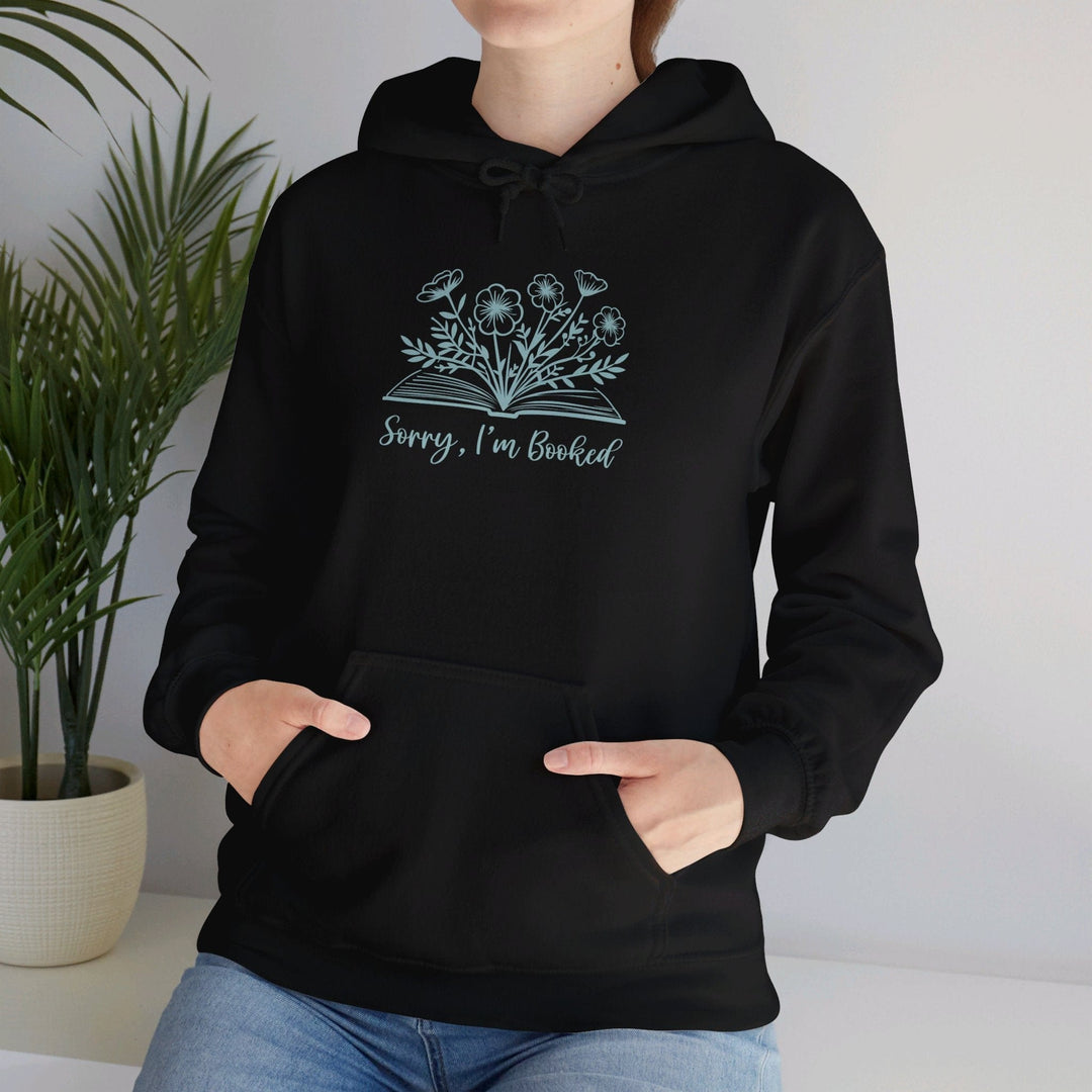 Slow Burn Publishing Hoodie Sorry I'm Booked - Unisex Heavy Blend™ Hooded Sweatshirt