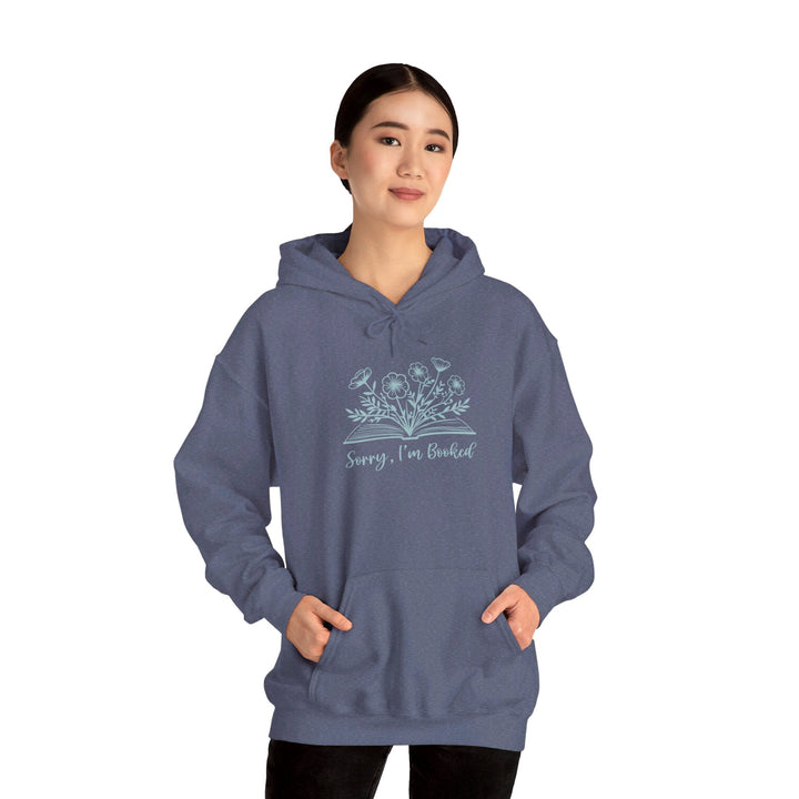 Slow Burn Publishing Hoodie Sorry I'm Booked - Unisex Heavy Blend™ Hooded Sweatshirt