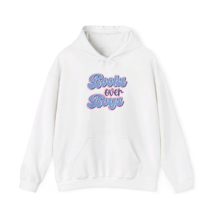 Slow Burn Publishing Hoodie White / S Books Over Boys - Unisex Heavy Blend™ Hooded Sweatshirt