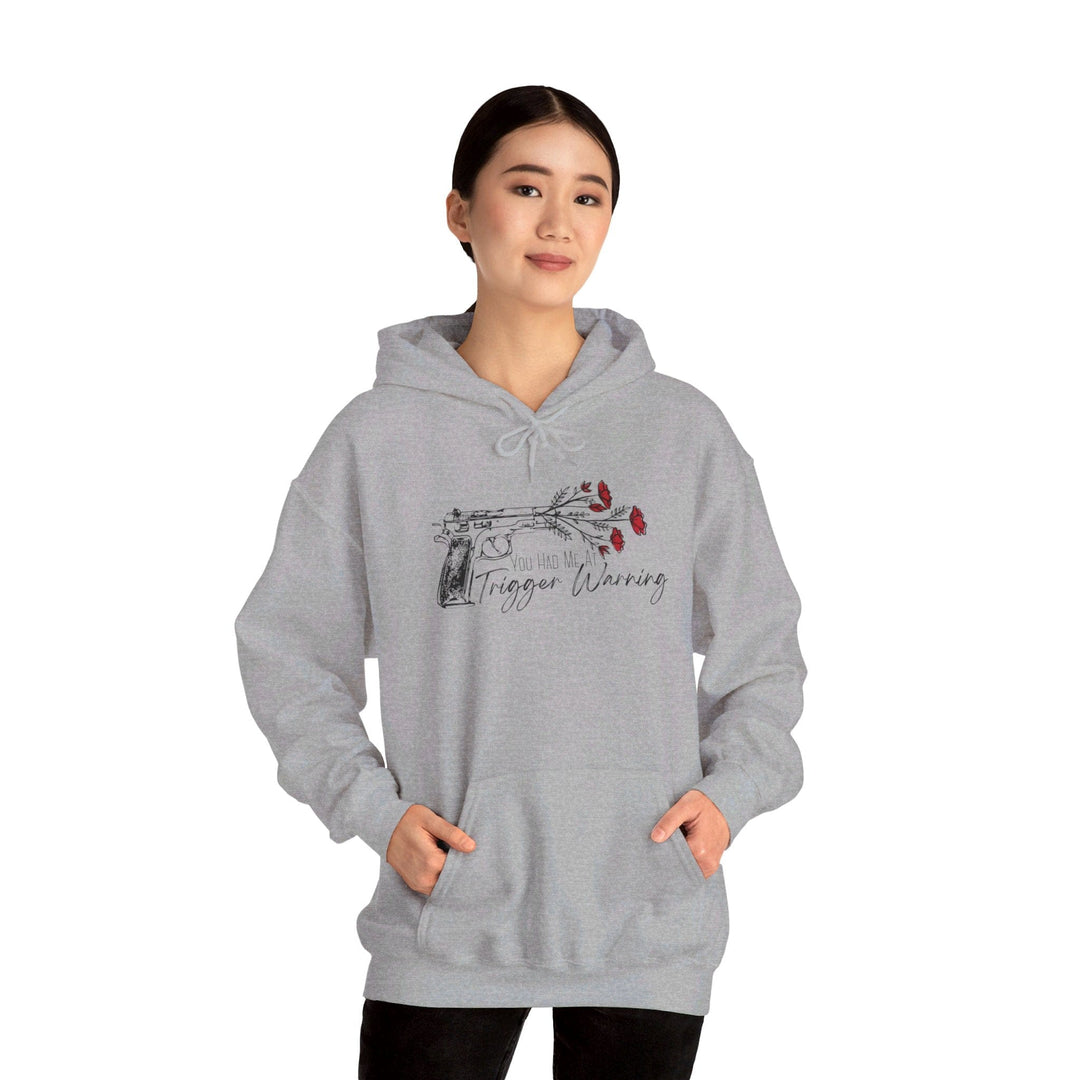 Printify Hoodie You Had Me At Trigger Warning - Unisex Heavy Blend™ Hooded Sweatshirt