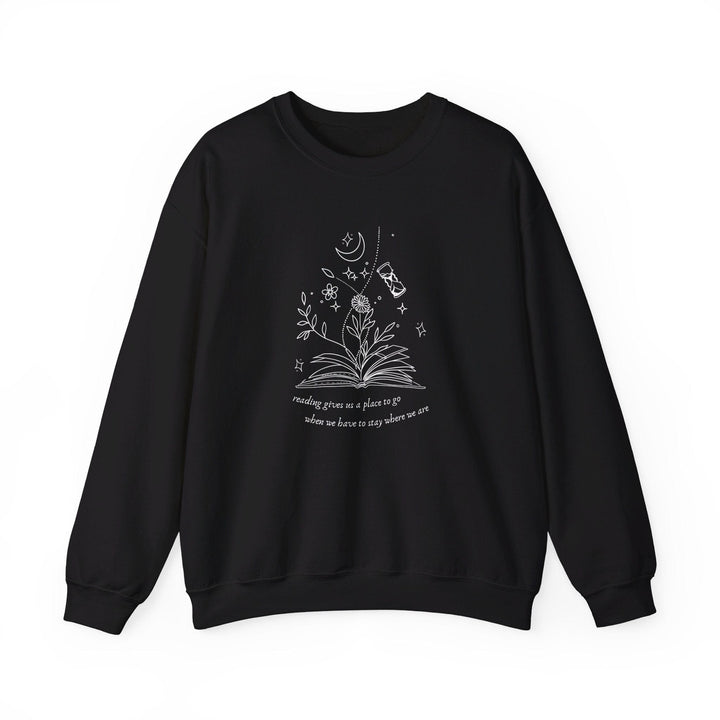 Slow Burn Publishing Sweatshirt Black / 2XL Reading Gives Us - Unisex Heavy Blend™ Crewneck Sweatshirt