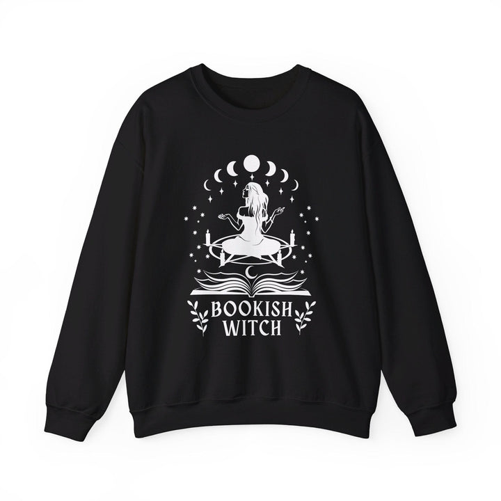 Slow Burn Publishing Sweatshirt Black / S Bookish Witch - Unisex Heavy Blend™ Crewneck Sweatshirt