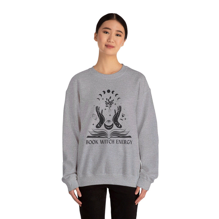 Slow Burn Publishing Sweatshirt Book Witch Energy - Unisex Heavy Blend™ Crewneck Sweatshirt