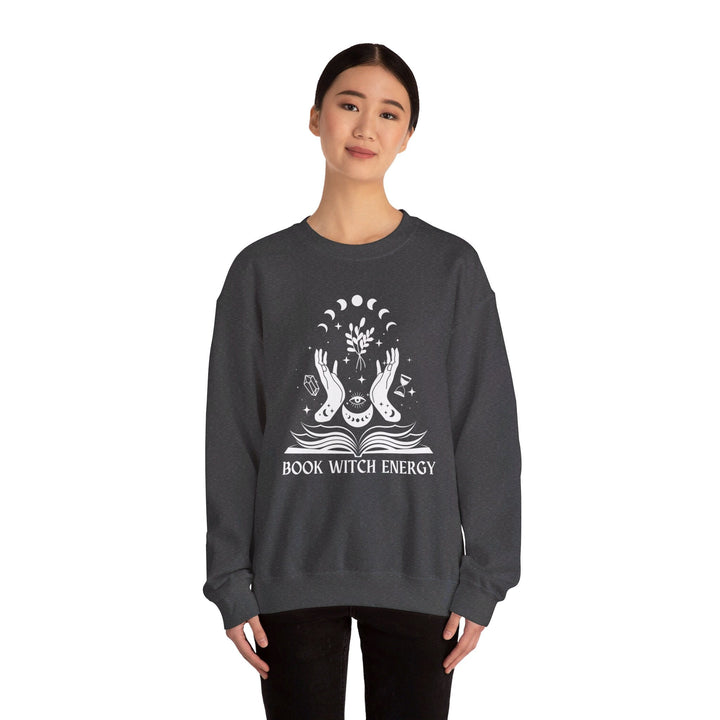 Slow Burn Publishing Sweatshirt Book Witch Energy - Unisex Heavy Blend™ Crewneck Sweatshirt