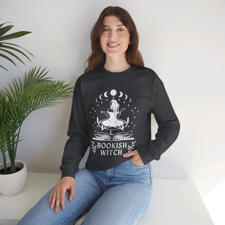 Slow Burn Publishing Sweatshirt Bookish Witch - Unisex Heavy Blend™ Crewneck Sweatshirt