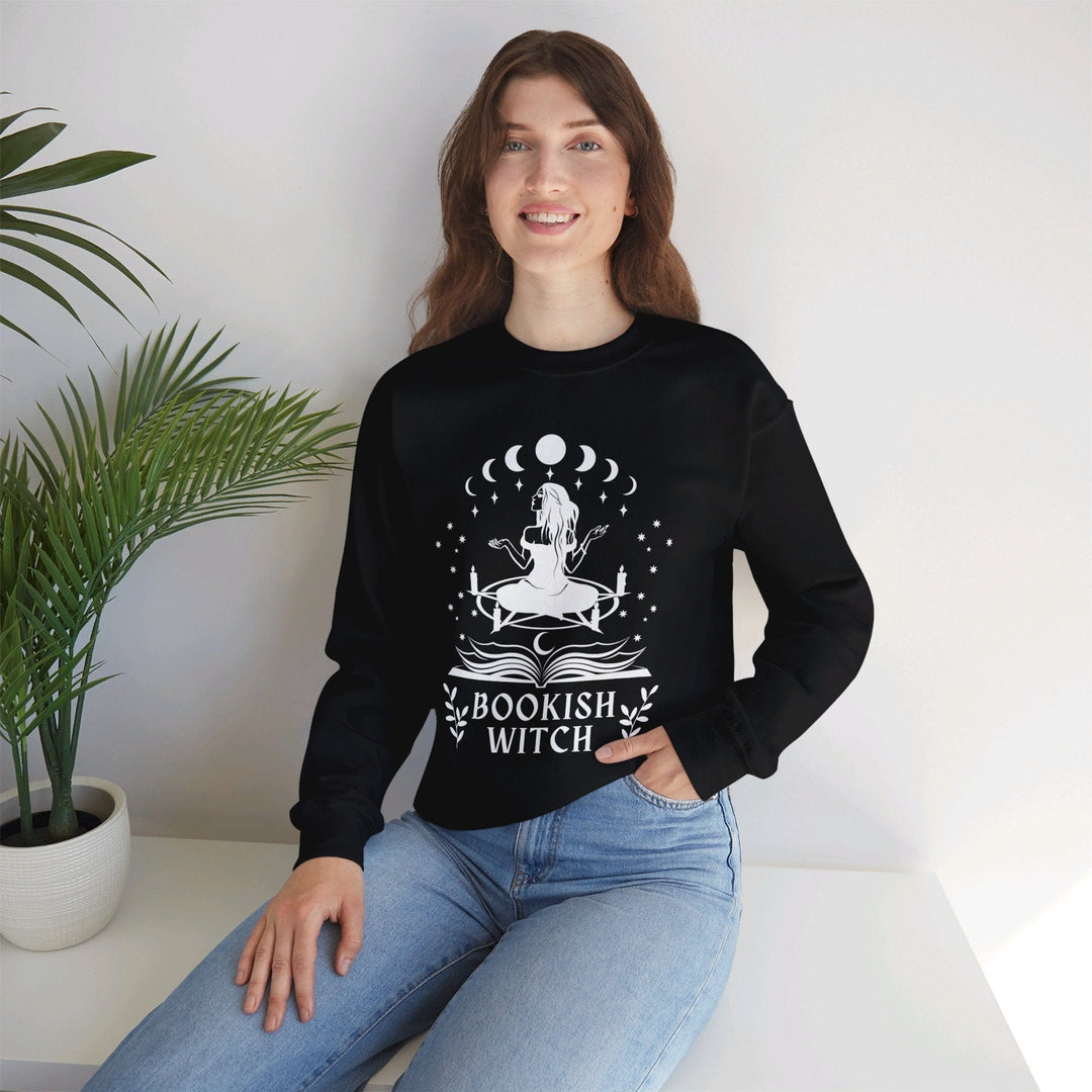 Slow Burn Publishing Sweatshirt Bookish Witch - Unisex Heavy Blend™ Crewneck Sweatshirt