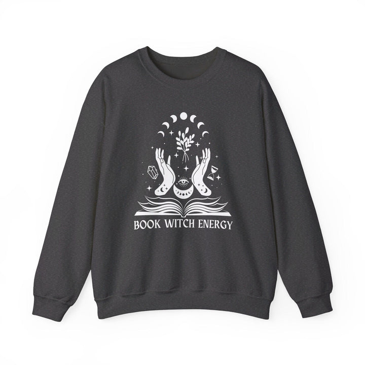 Slow Burn Publishing Sweatshirt Dark Heather / S Book Witch Energy - Unisex Heavy Blend™ Crewneck Sweatshirt