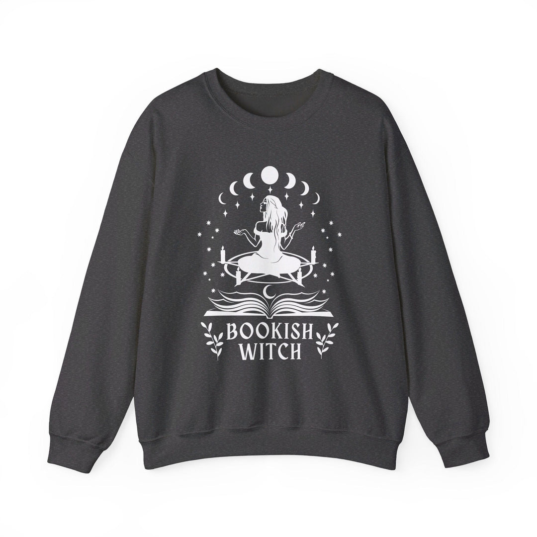 Slow Burn Publishing Sweatshirt Dark Heather / S Bookish Witch - Unisex Heavy Blend™ Crewneck Sweatshirt