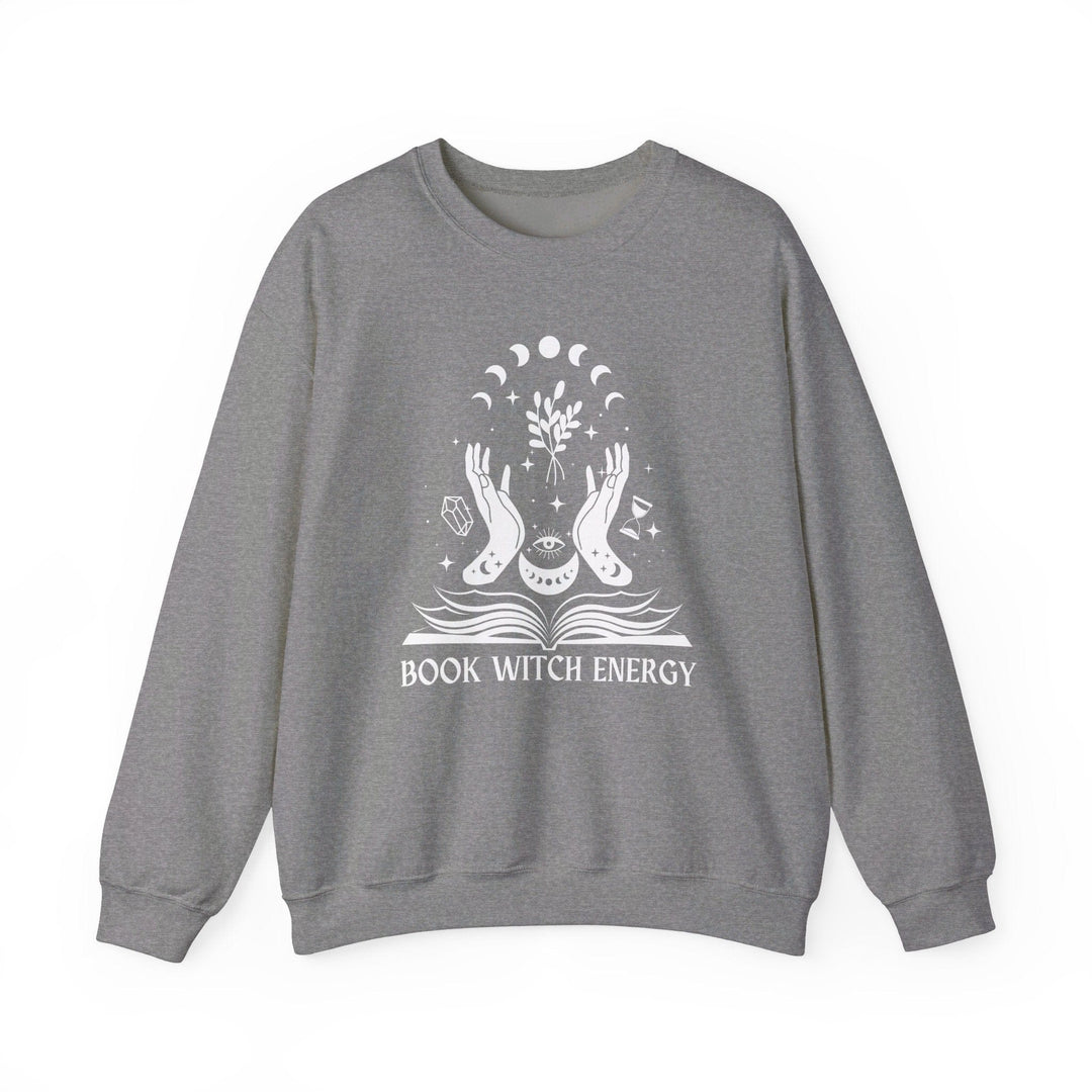 Slow Burn Publishing Sweatshirt Graphite Heather / S Book Witch Energy - Unisex Heavy Blend™ Crewneck Sweatshirt