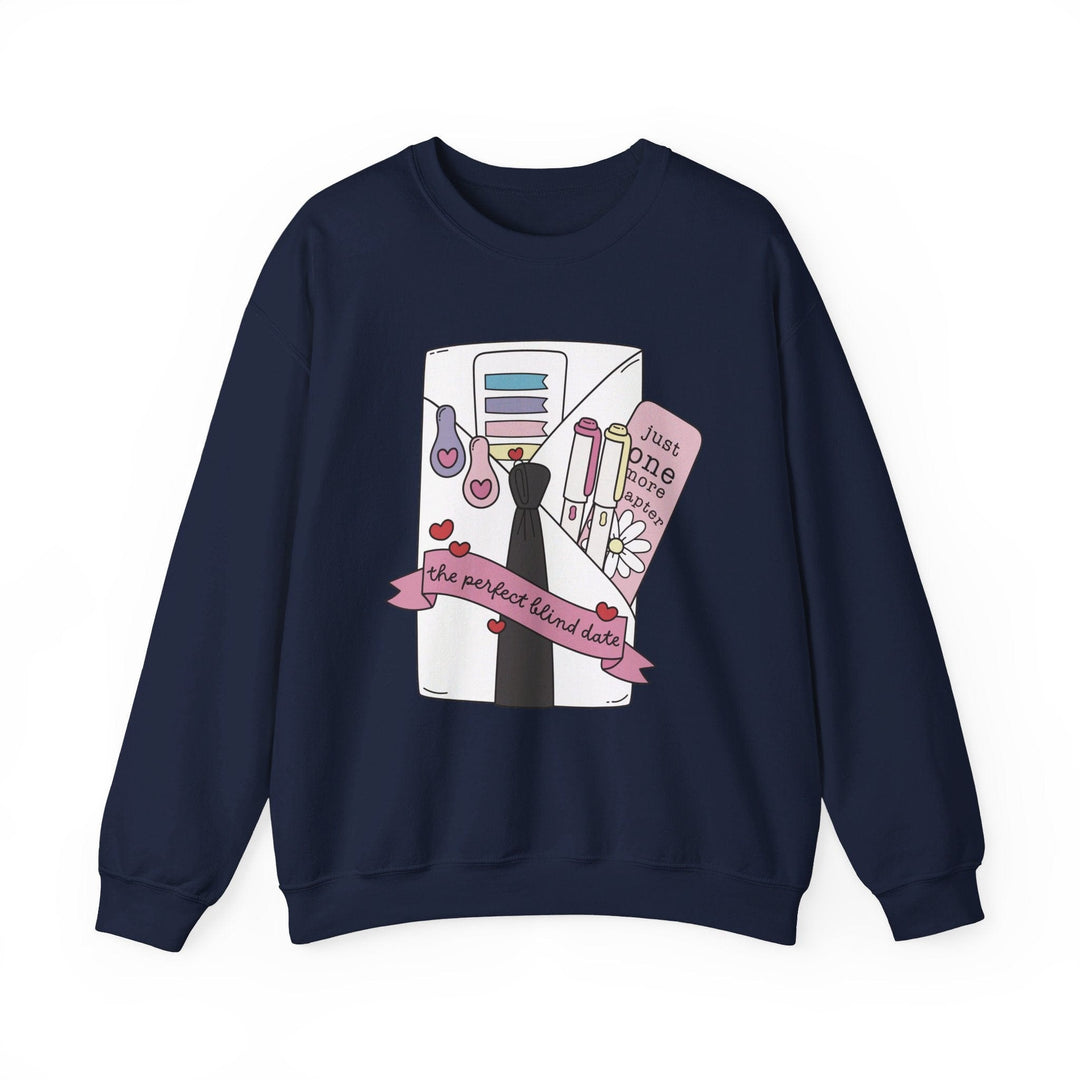 Slow Burn Publishing Sweatshirt Navy / S Blind Date - Unisex Heavy Blend™ Crewneck Sweatshirt