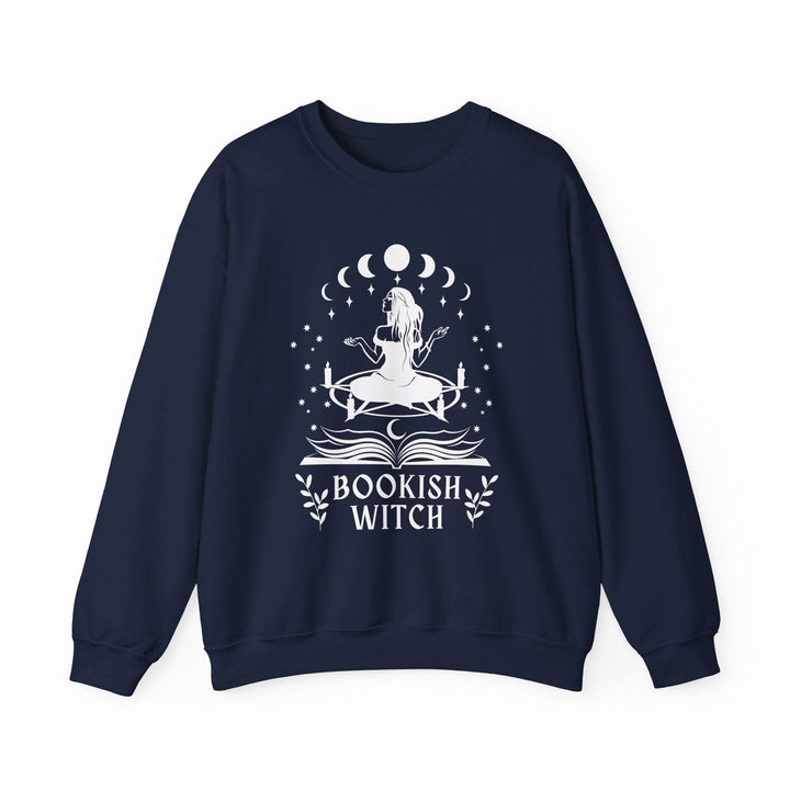 Slow Burn Publishing Sweatshirt Navy / S Bookish Witch - Unisex Heavy Blend™ Crewneck Sweatshirt