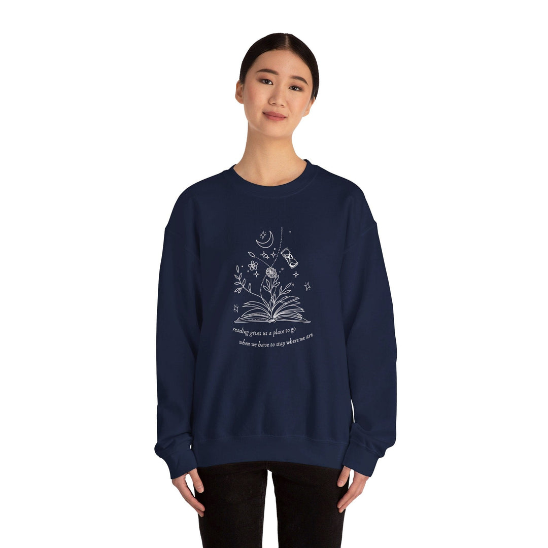 Slow Burn Publishing Sweatshirt Reading Gives Us - Unisex Heavy Blend™ Crewneck Sweatshirt