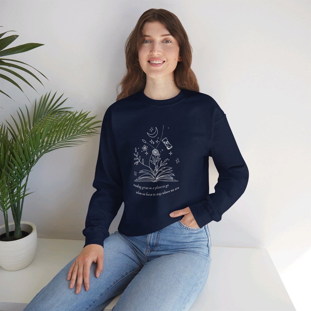 Slow Burn Publishing Sweatshirt Reading Gives Us - Unisex Heavy Blend™ Crewneck Sweatshirt