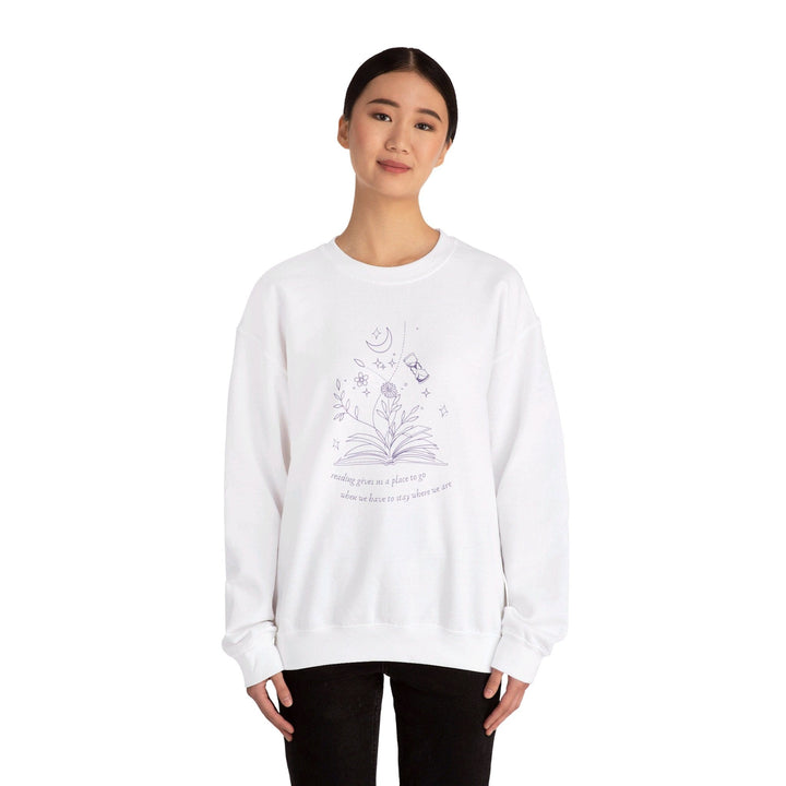 Slow Burn Publishing Sweatshirt Reading Gives Us - Unisex Heavy Blend™ Crewneck Sweatshirt