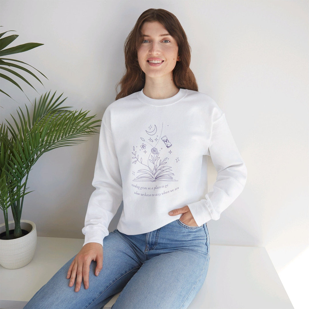 Slow Burn Publishing Sweatshirt Reading Gives Us - Unisex Heavy Blend™ Crewneck Sweatshirt