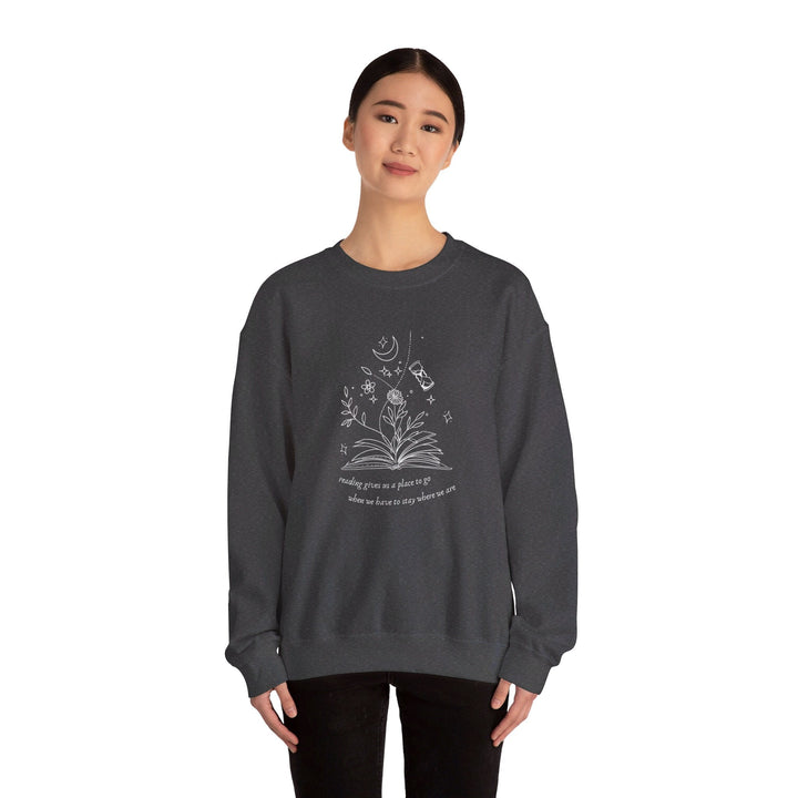 Slow Burn Publishing Sweatshirt Reading Gives Us - Unisex Heavy Blend™ Crewneck Sweatshirt