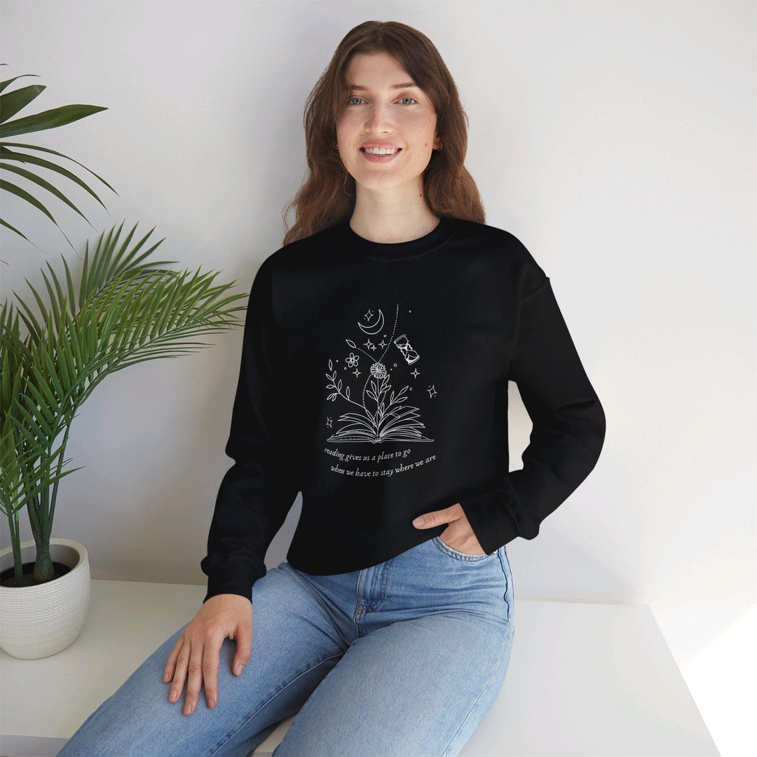 Slow Burn Publishing Sweatshirt Reading Gives Us - Unisex Heavy Blend™ Crewneck Sweatshirt