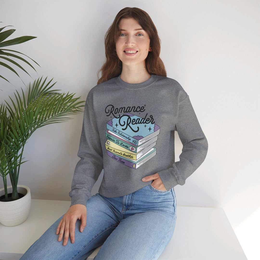 Slow Burn Publishing Sweatshirt Romance Reader - Unisex Heavy Blend™ Crewneck Sweatshirt