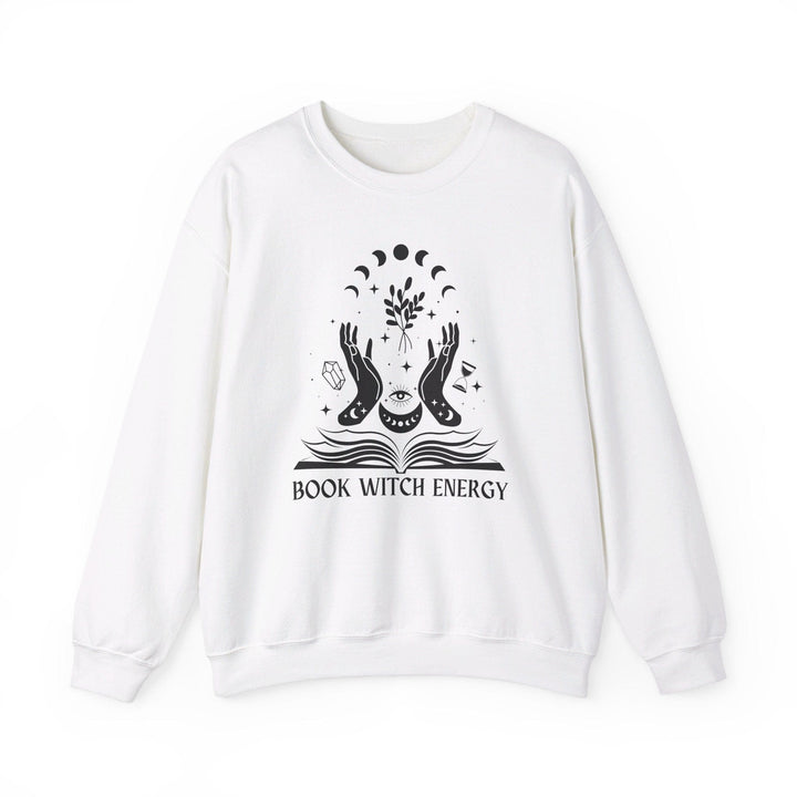 Slow Burn Publishing Sweatshirt White / S Book Witch Energy - Unisex Heavy Blend™ Crewneck Sweatshirt